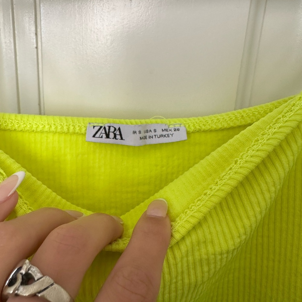 Neon Yellow Women's Bodysuit - Picture 8 of 8